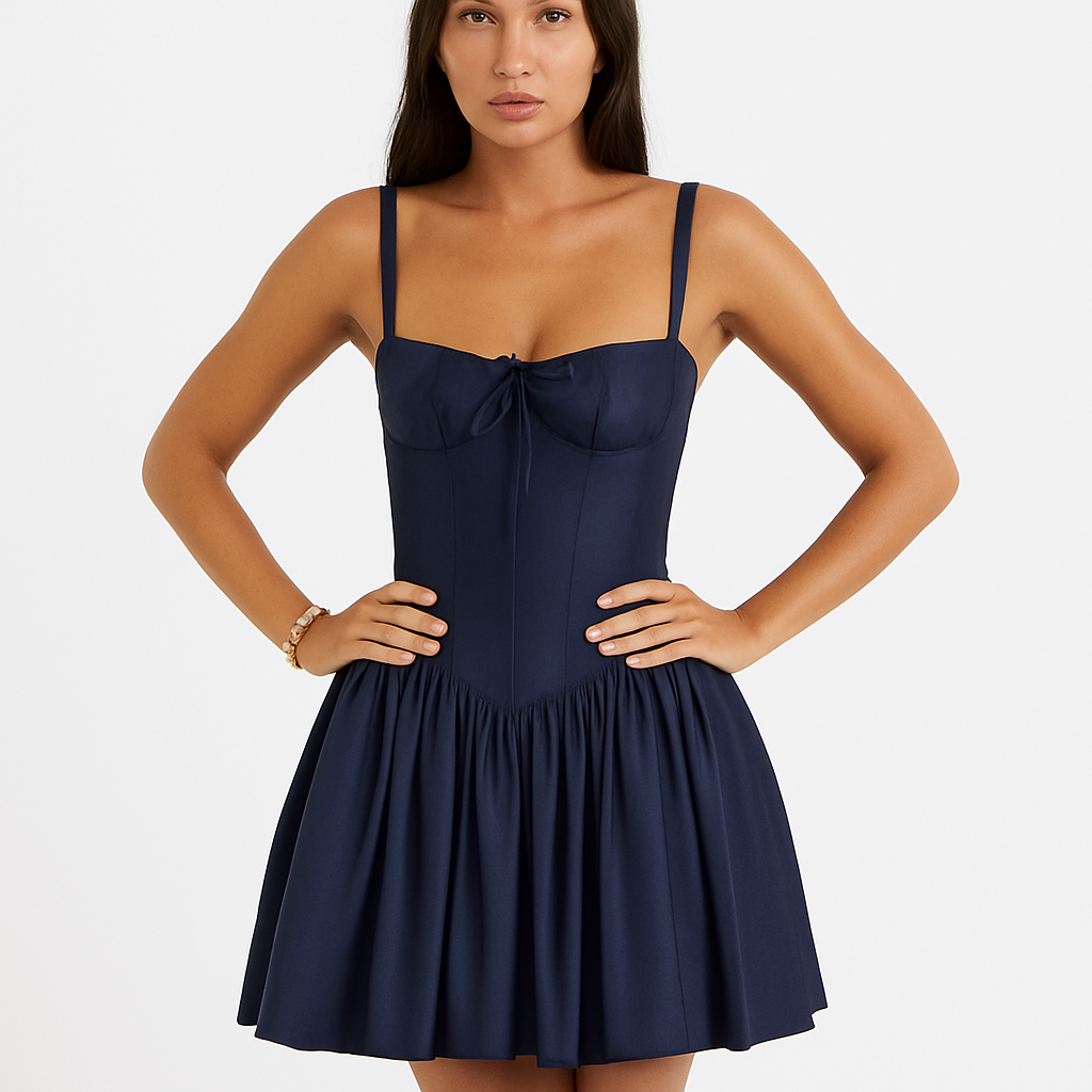 Corset | Women’s Delicate Floral Summer Dress | Mini