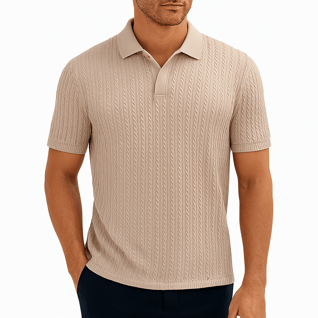 MARMIRI | Carlton Striped Knit Polo Shirt