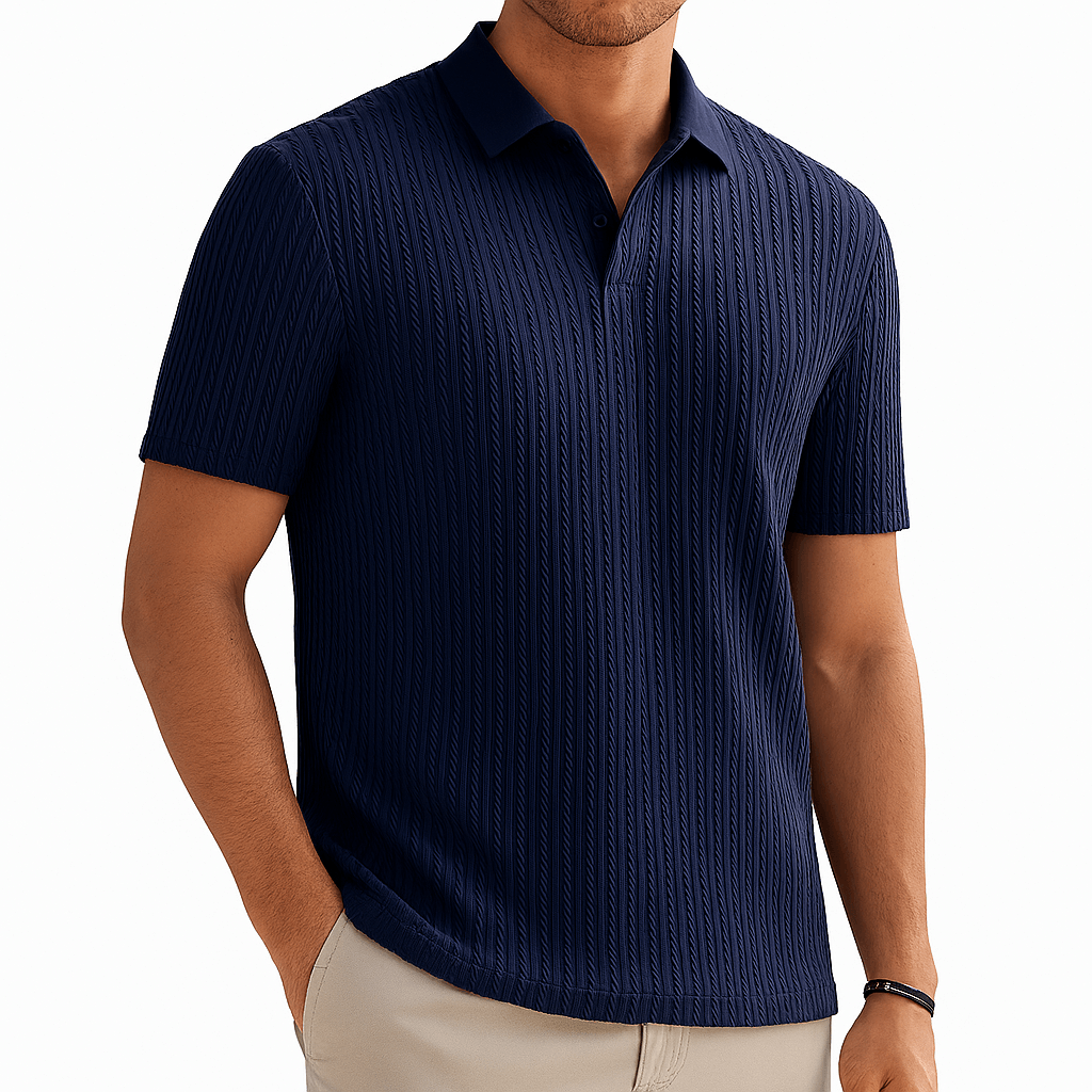MARMIRI | Carlton Striped Knit Polo Shirt