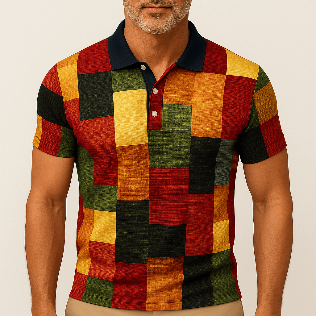 MARMIRI | Check Pattern Polo Shirt