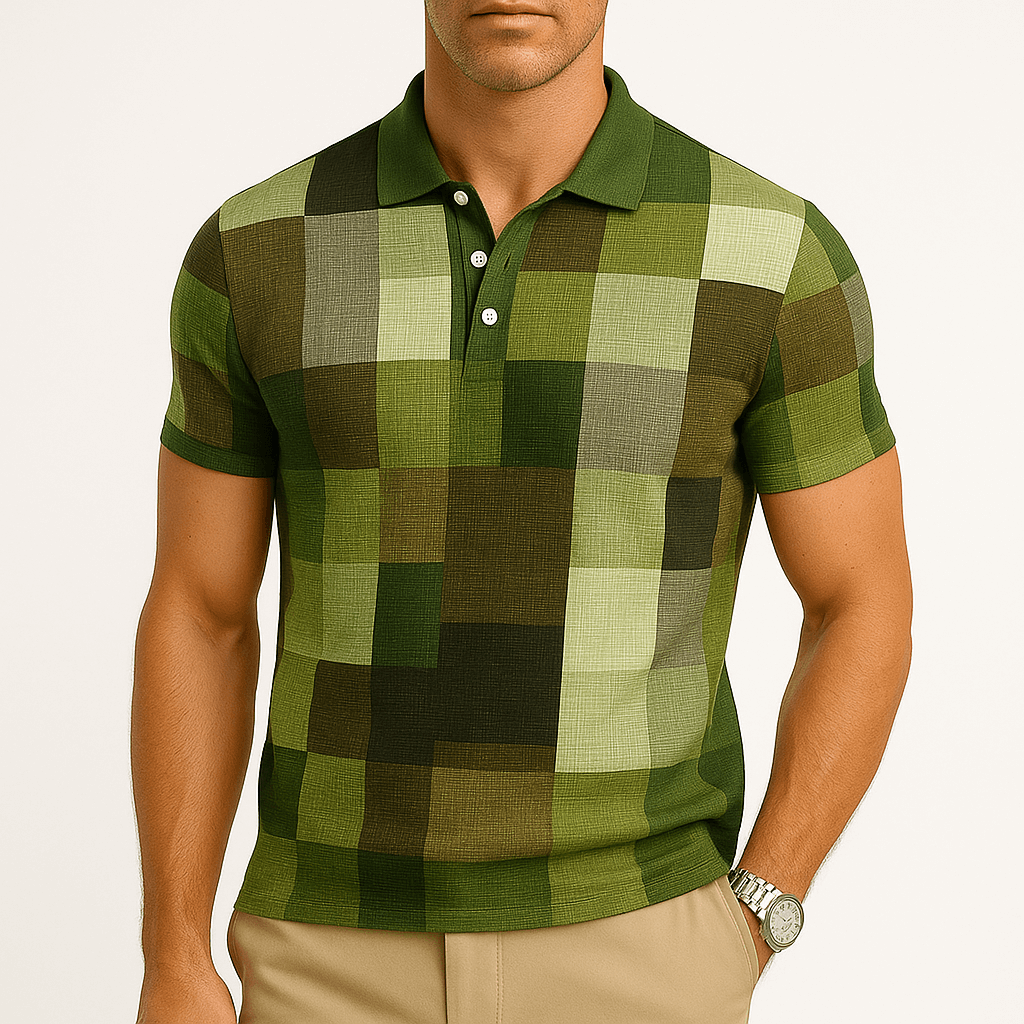 MARMIRI | Check Pattern Polo Shirt
