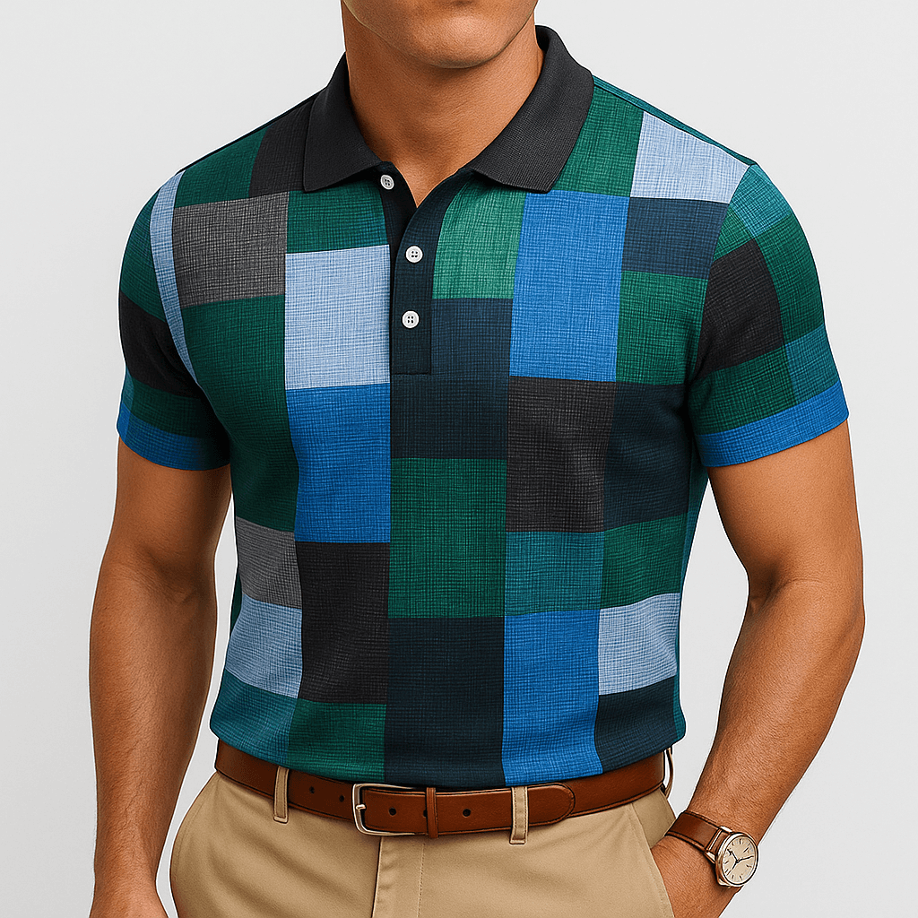 MARMIRI | Check Pattern Polo Shirt