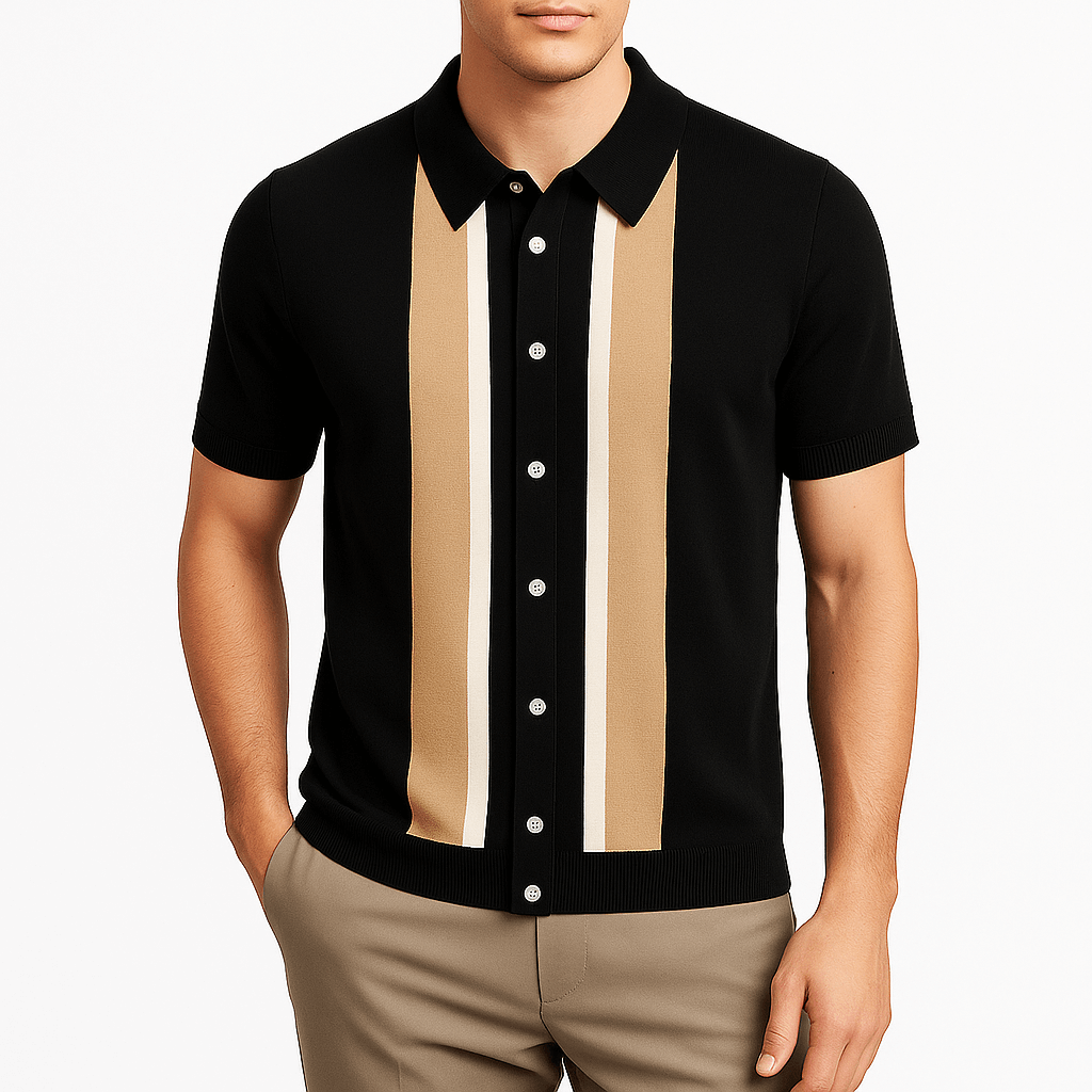 MARMIRI | Contrast Collar Polo Shirt