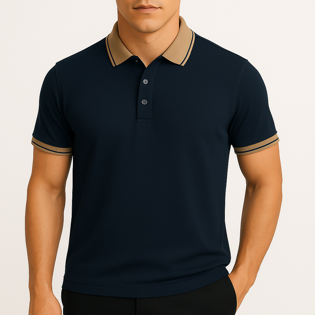 MARMIRI | Contrast Collar Polo Shirt
