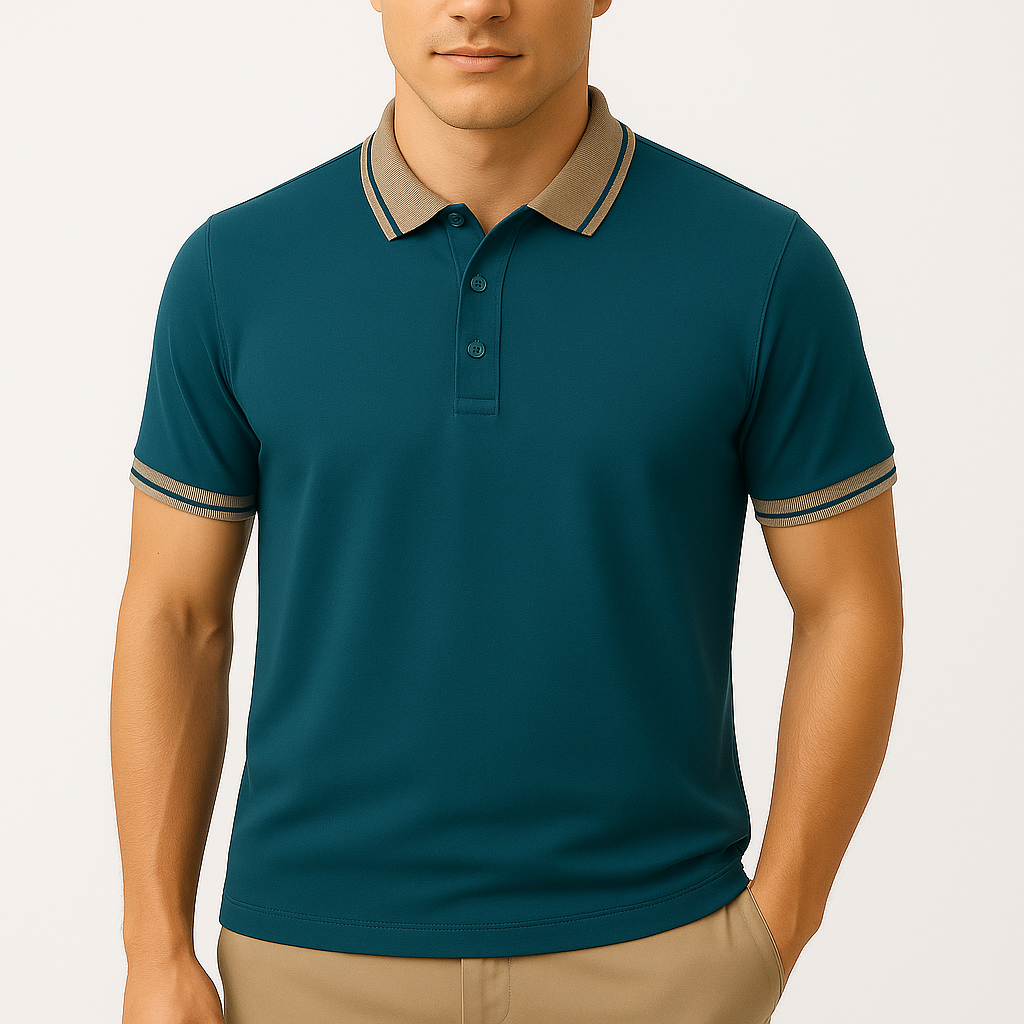 MARMIRI | Contrast Collar Polo Shirt