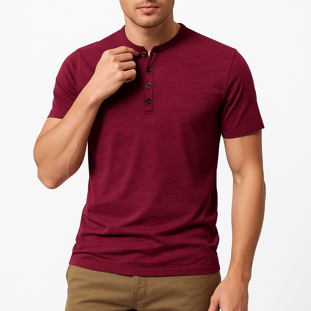 MARMIRI | Cotton Henley Shirt