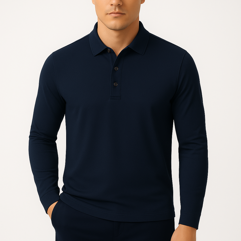 MARMIRI | Lightweight Long Sleeve Polo Shirt