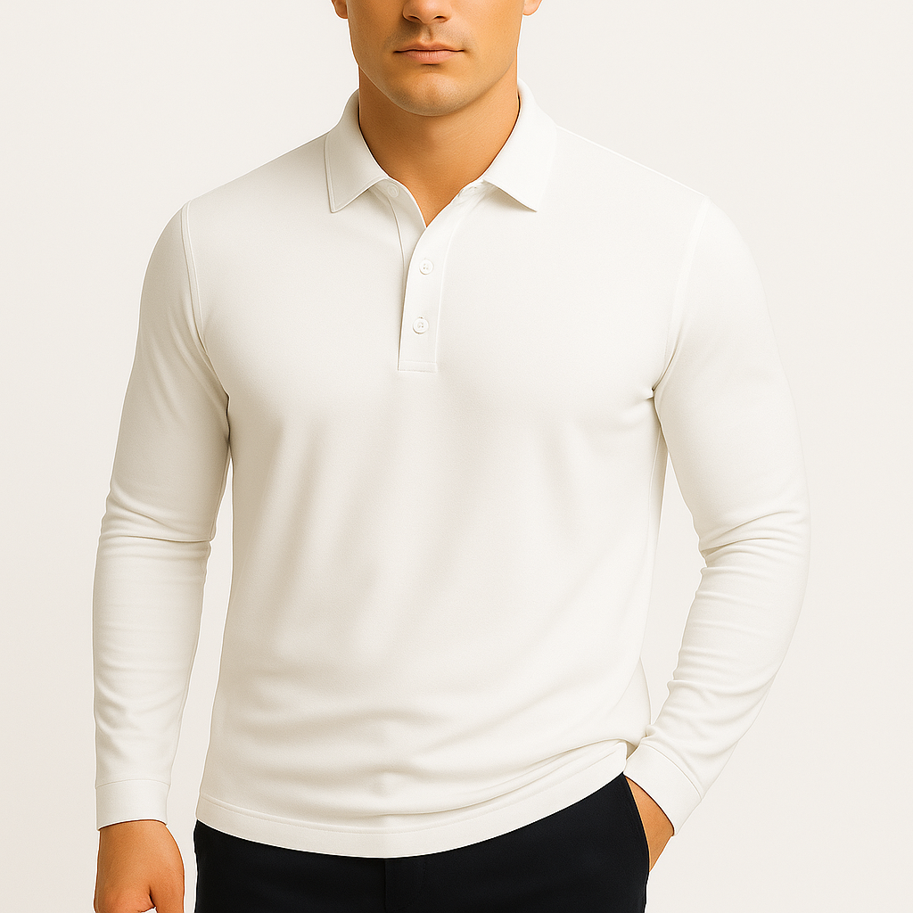 MARMIRI | Lightweight Long Sleeve Polo Shirt