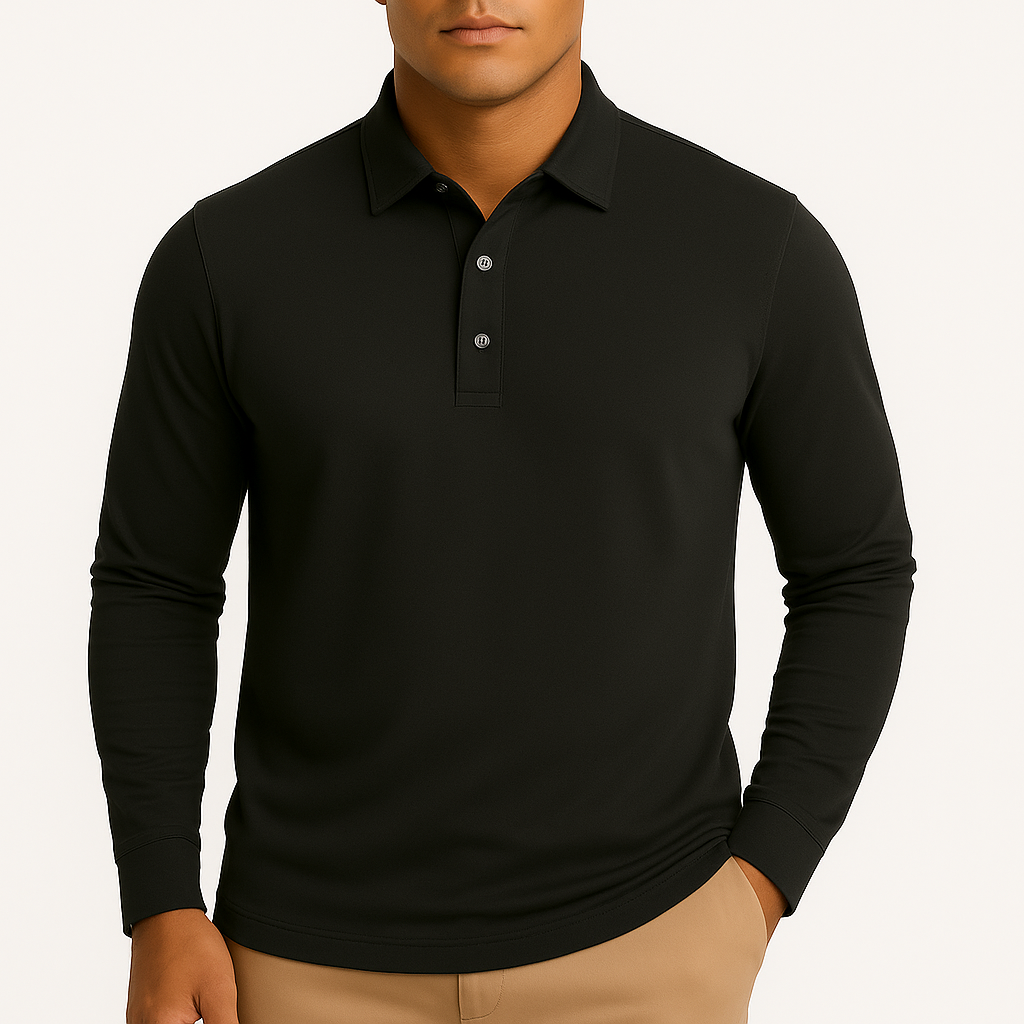 MARMIRI | Lightweight Long Sleeve Polo Shirt