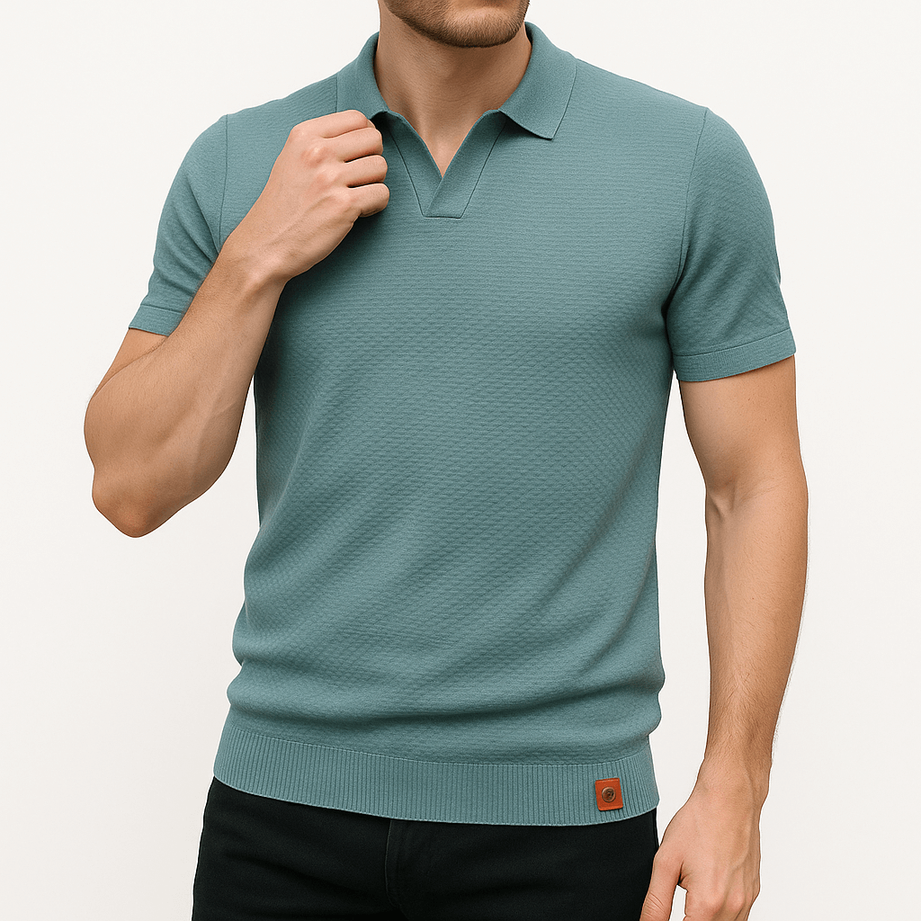 MARMIRI | Relaxed Knit Polo Shirt