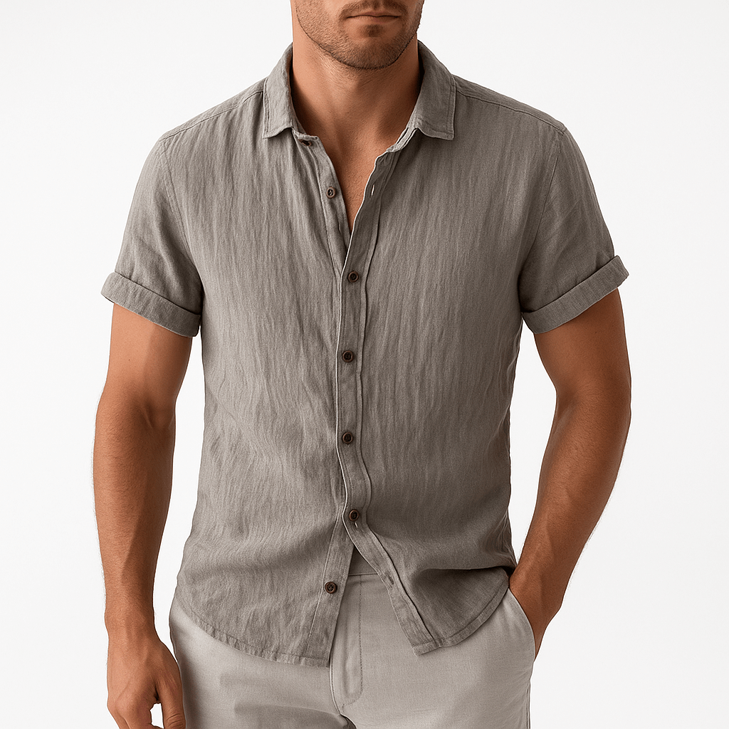 MARMIRI | Short Sleeve Linen Shirt
