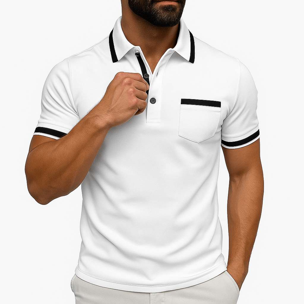 MARMIRI | Slim Fit Contrast Polo Shirt