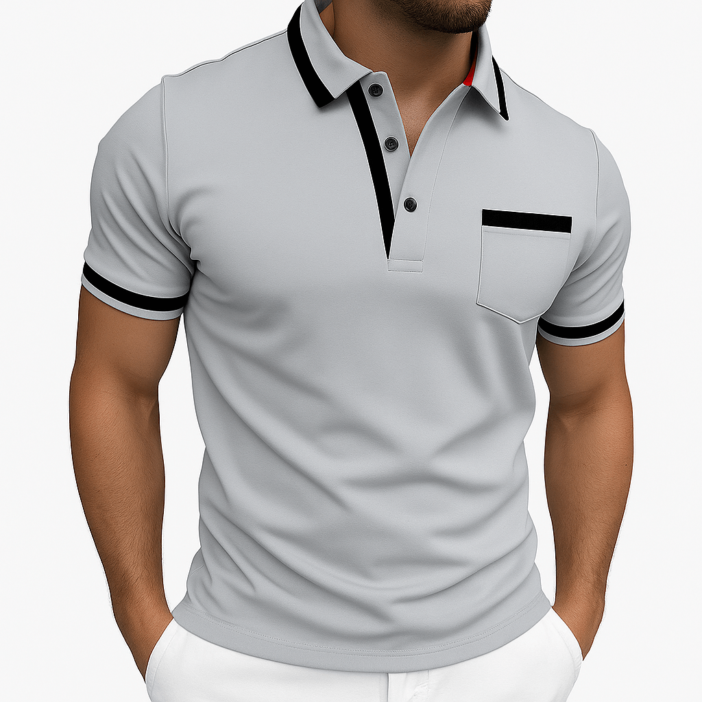 MARMIRI | Slim Fit Contrast Polo Shirt