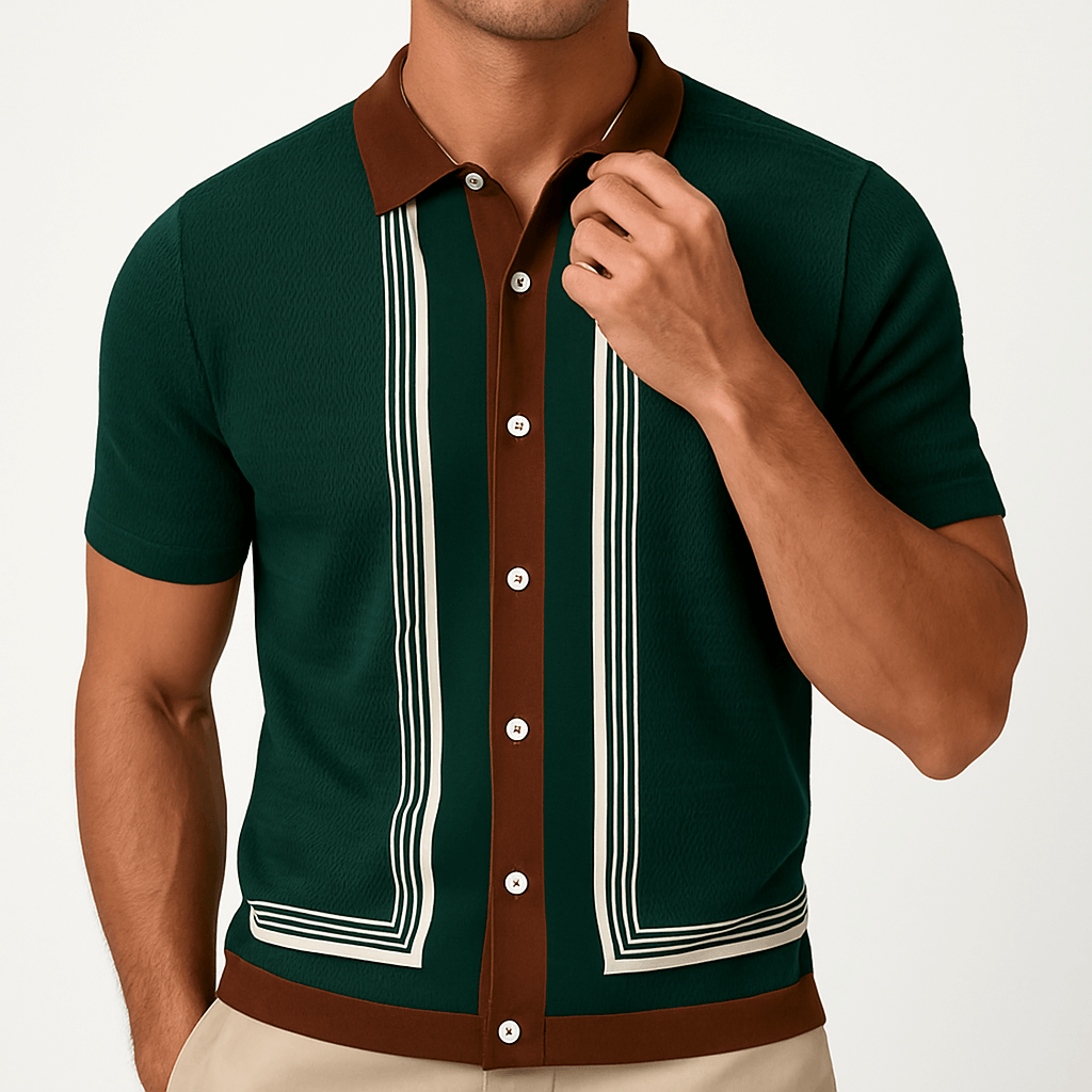 MARMIRI | Slim Fit Knit Polo Shirt