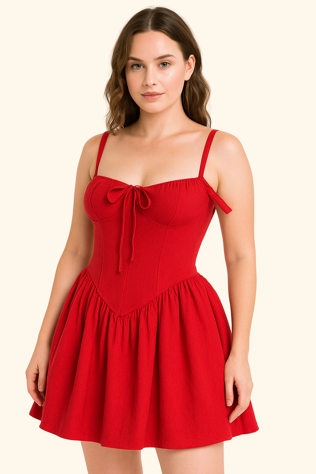 Lace Print Square Collar | Women's Backless Sleeveles Party Dress | Mini