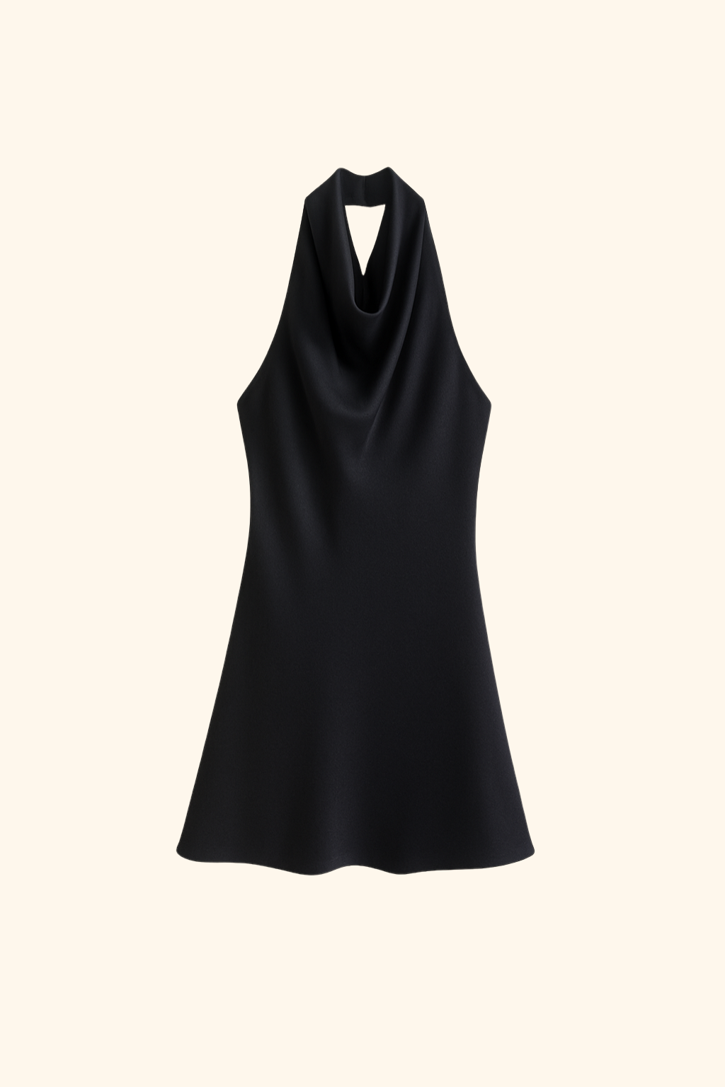 Solid Halter Backless | Women's Street Style Party Dress | Mini
