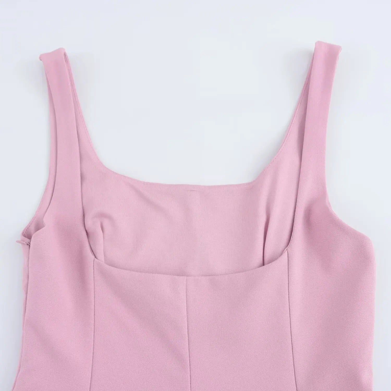 Paulie | Sleeveless Mini Dress with Square Neckline and Pleated Design